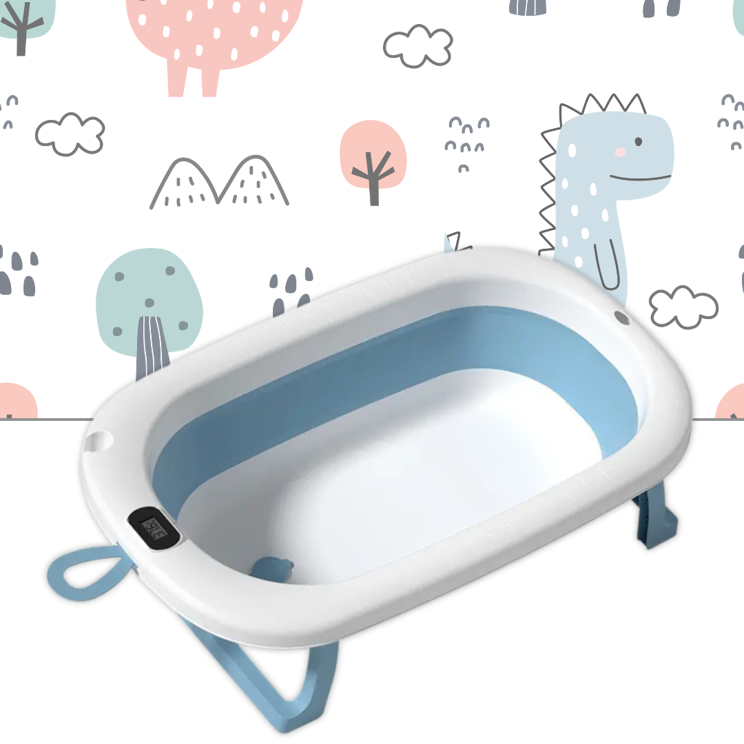 🛁 Bañera Plegable para Bebé con Pantalla de Temperatura – Seguridad y Comodidad en Cada Baño 👶💦