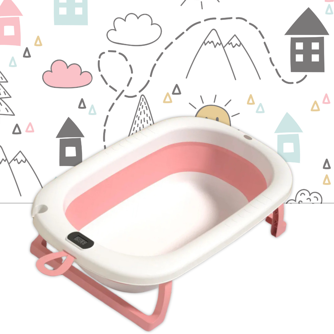 🛁 Bañera Plegable para Bebé con Pantalla de Temperatura – Seguridad y Comodidad en Cada Baño 👶💦