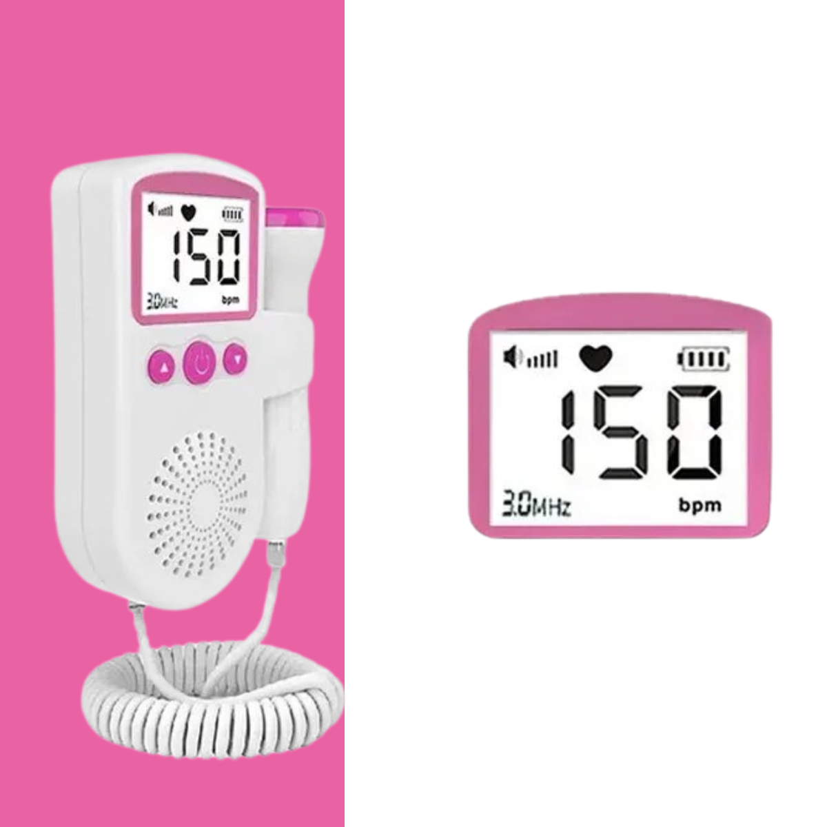 Monitor Fetal Doppler 3.0MHz | Escucha los Latidos de tu Bebé desde Casa.